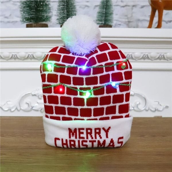 Gift Finds® Christmas LED Light Knitted Beanies