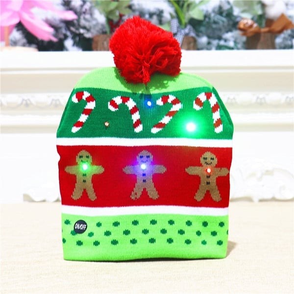 Gift Finds® Christmas LED Light Knitted Beanies