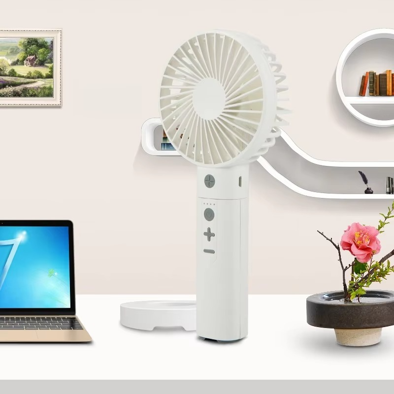 New 5in1 Portable Handheld Cooling Fan USB Multi-Function Assembly Fan Cooler with Power Bank Bluetooth Audio for Outdoor Travel