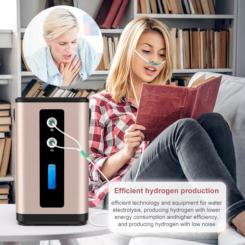 Portable Hydrogen Generator H2 Inhalation Machine 450ML Home Use Hydrogen Water Maker Hydrogen Molecule Wellness Free Backpack