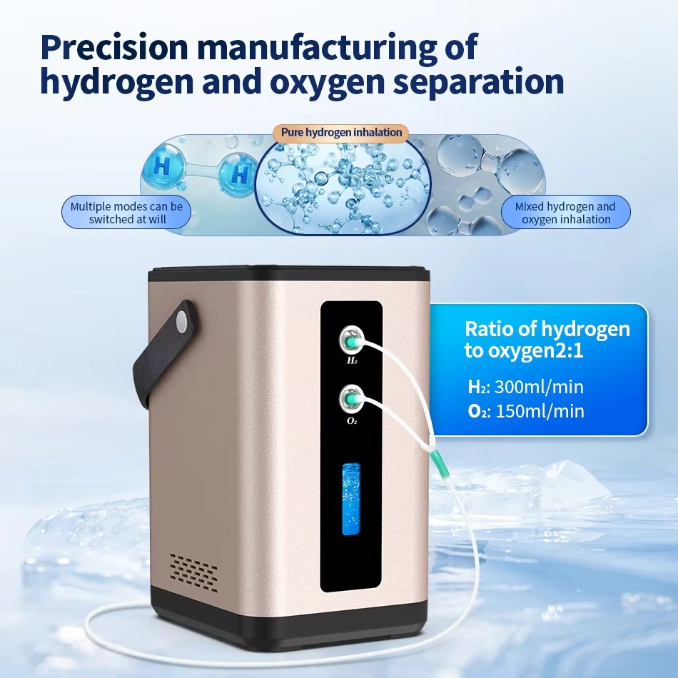 Portable Hydrogen Generator H2 Inhalation Machine 450ML Home Use Hydrogen Water Maker Hydrogen Molecule Wellness Free Backpack