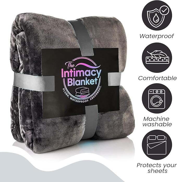 The Intimacy Blanket™ - Discreet Waterproof Adult Bed Protection Throw