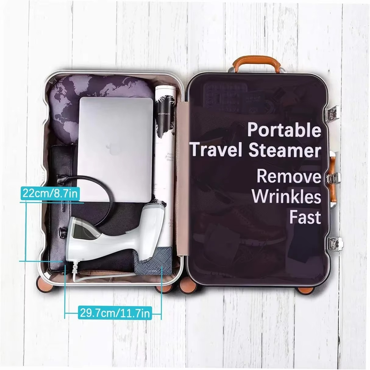 1500W Handheld Garment Steamer Clothing Iron LCD Display Travel Steamer Preheats 20s 350ml Big Capacity 2 Steam Mode New Nozzle