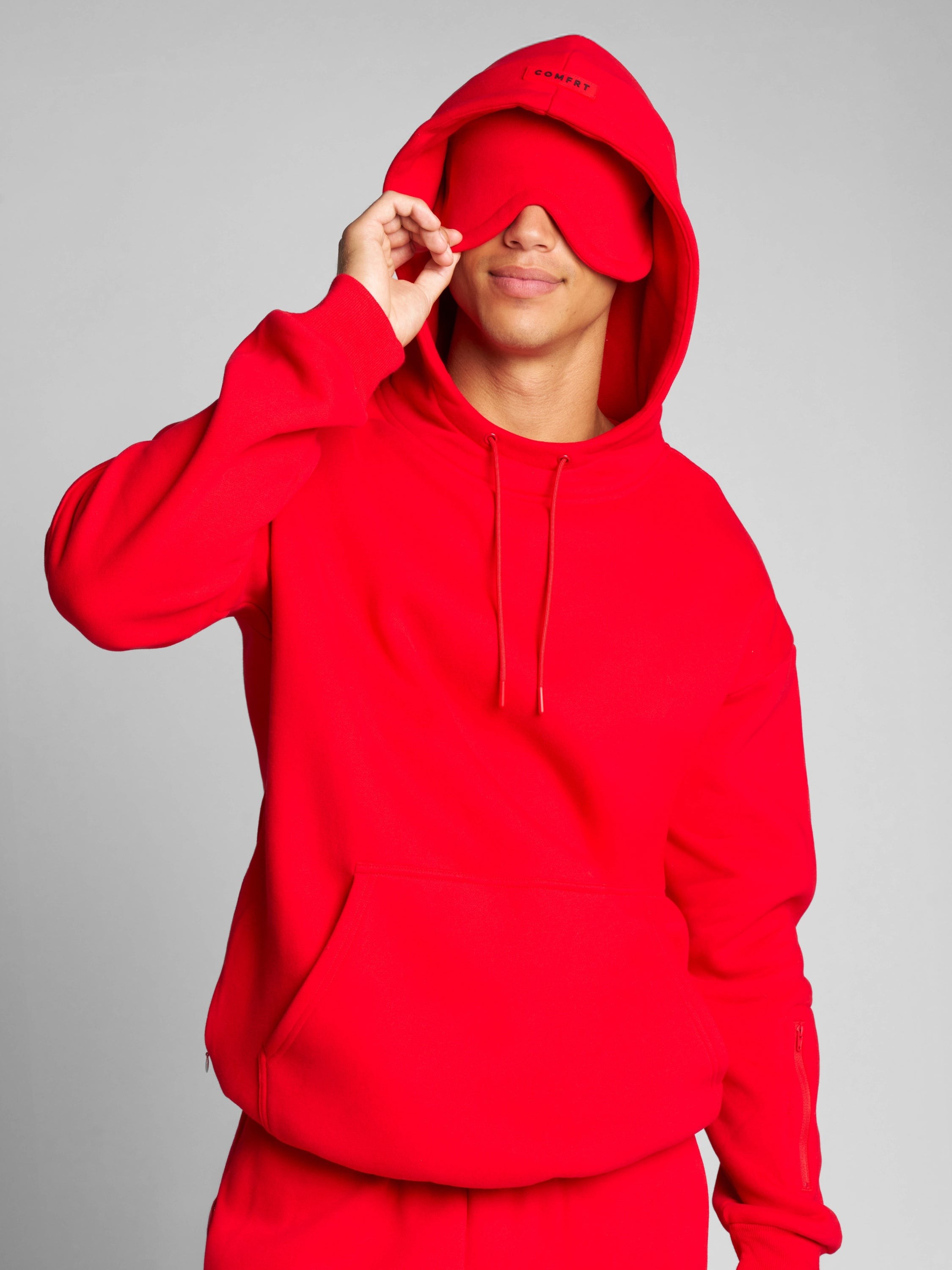 Airplane Mode™ Travel Hoodie - Built-in Neck Pillow & Multi-Function Pocket Sweatshirt