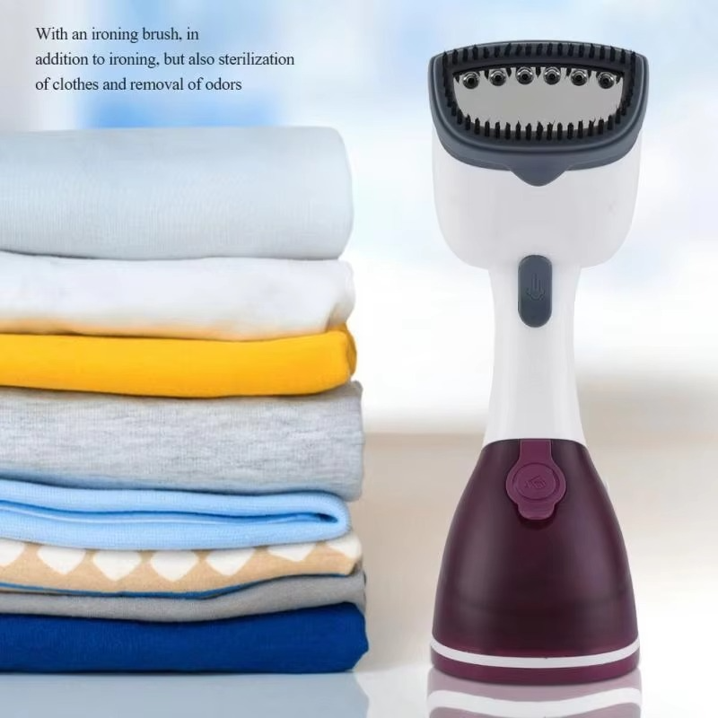 1200W Handhold Garment Steamer 250ml Water Tank With 2 Color Purple And Blue Flat Ironing Vertical Steaming Heating Time 45S