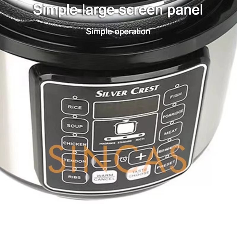 Rice Cooker220V/110V Household Large Capacity Cooker Rice Cooker Multi Cooker Non-Stick Intelligent High Pressure Voltage Cooker