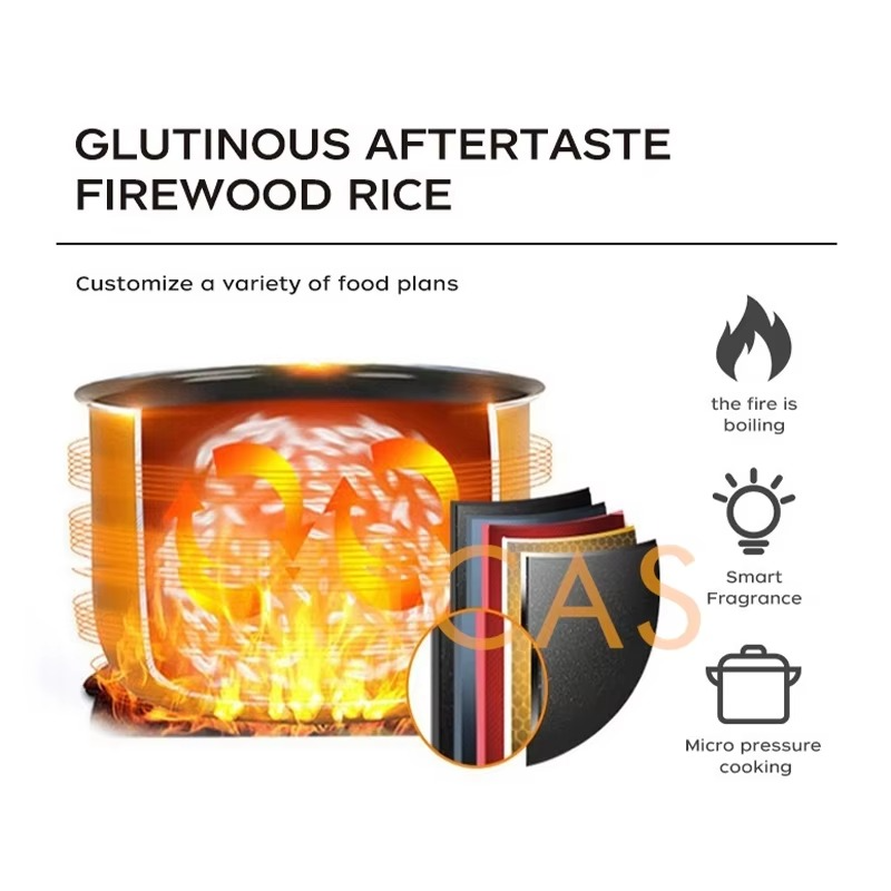 Rice Cooker220V/110V Household Large Capacity Cooker Rice Cooker Multi Cooker Non-Stick Intelligent High Pressure Voltage Cooker