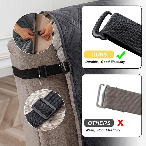 RhombusGuard™ Waterproof Recliner Slipcover – Non-Slip Stretch Furniture Protector