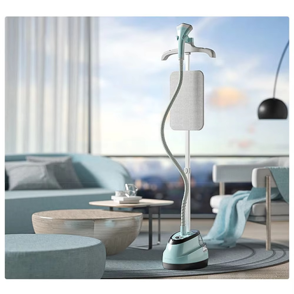 Integrated Laundry Steamer and Iron, Pressurized Laundry Steamer with Ironing Board and Hanger