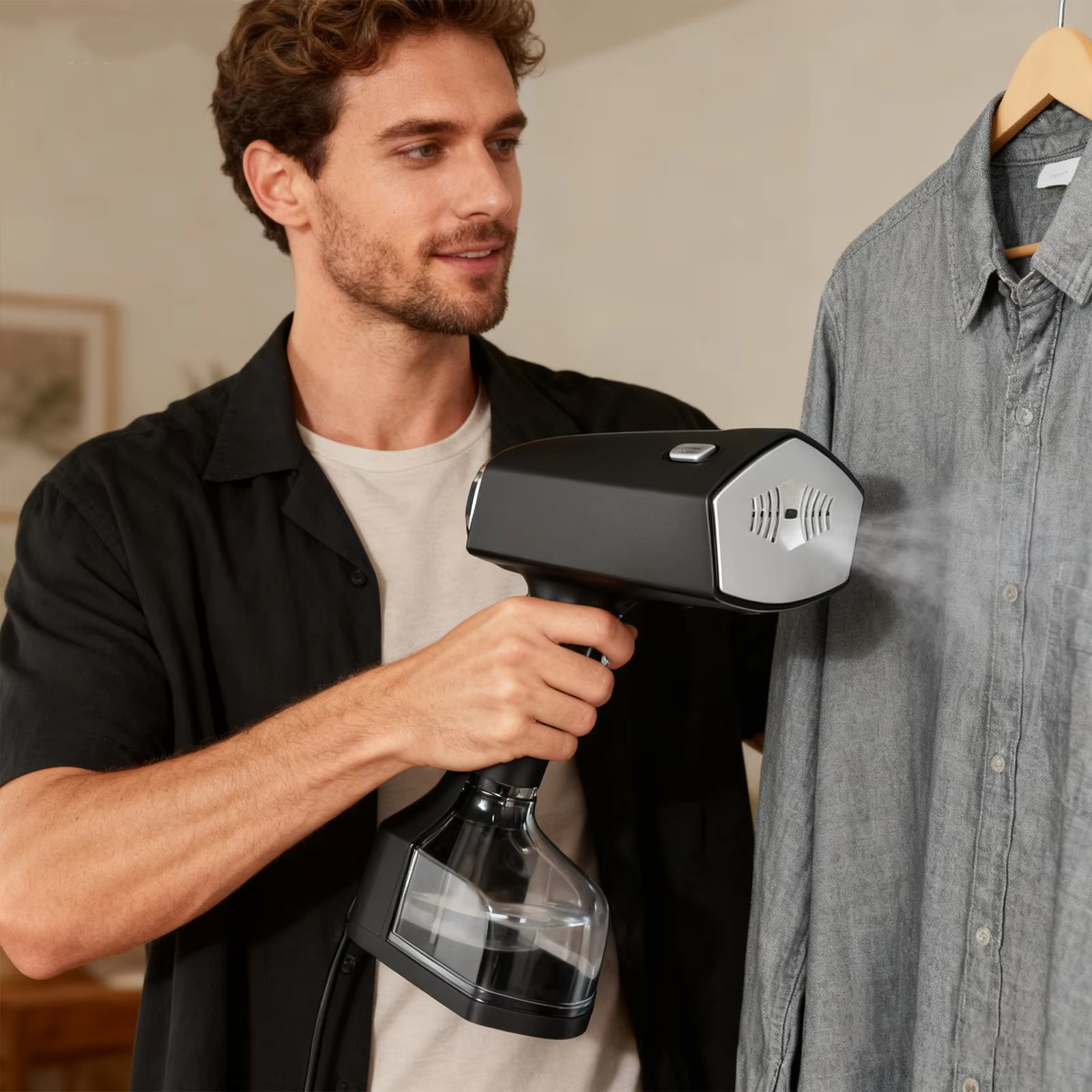 Fabric Steamer Fast Heat-up Clothing Steamer with Large 350ml Tank Portable Travel Steam Iron for Home & Travel