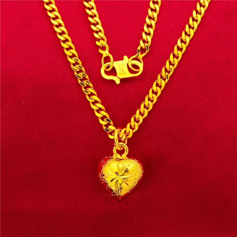 24K Gold S-Clasp Flat Chain | AU999 Pure Gold, 3mm ultra-thin flat design, 50cm length, mirror finish, perfect for layering