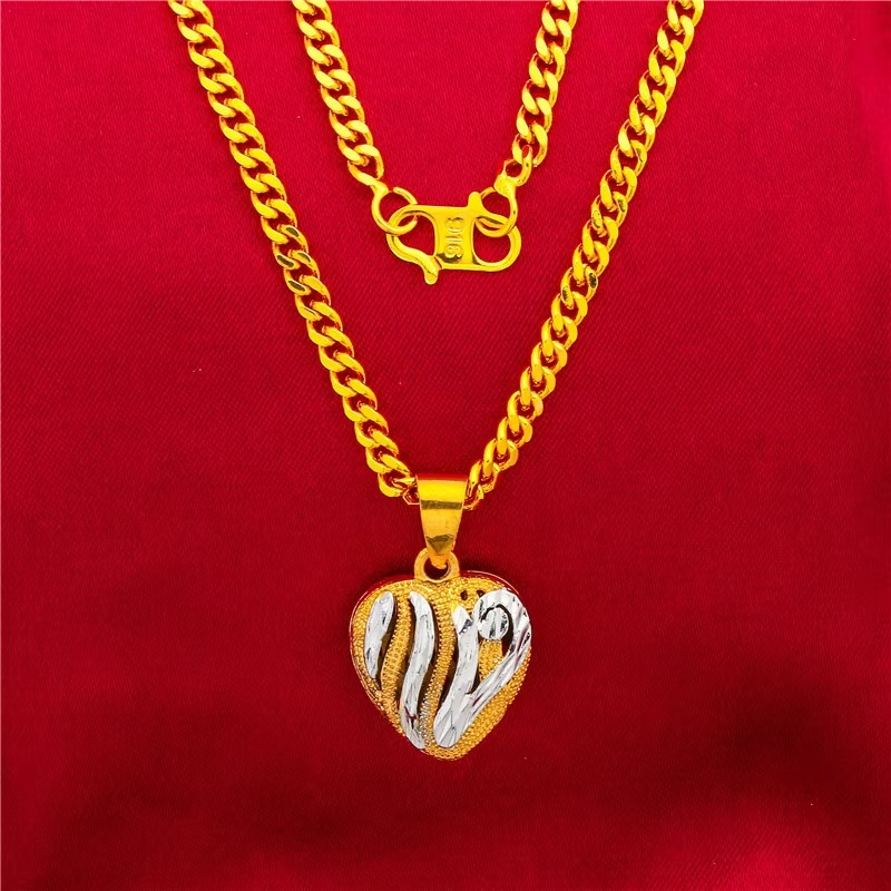 24K Gold S-Clasp Flat Chain | AU999 Pure Gold, 3mm ultra-thin flat design, 50cm length, mirror finish, perfect for layering