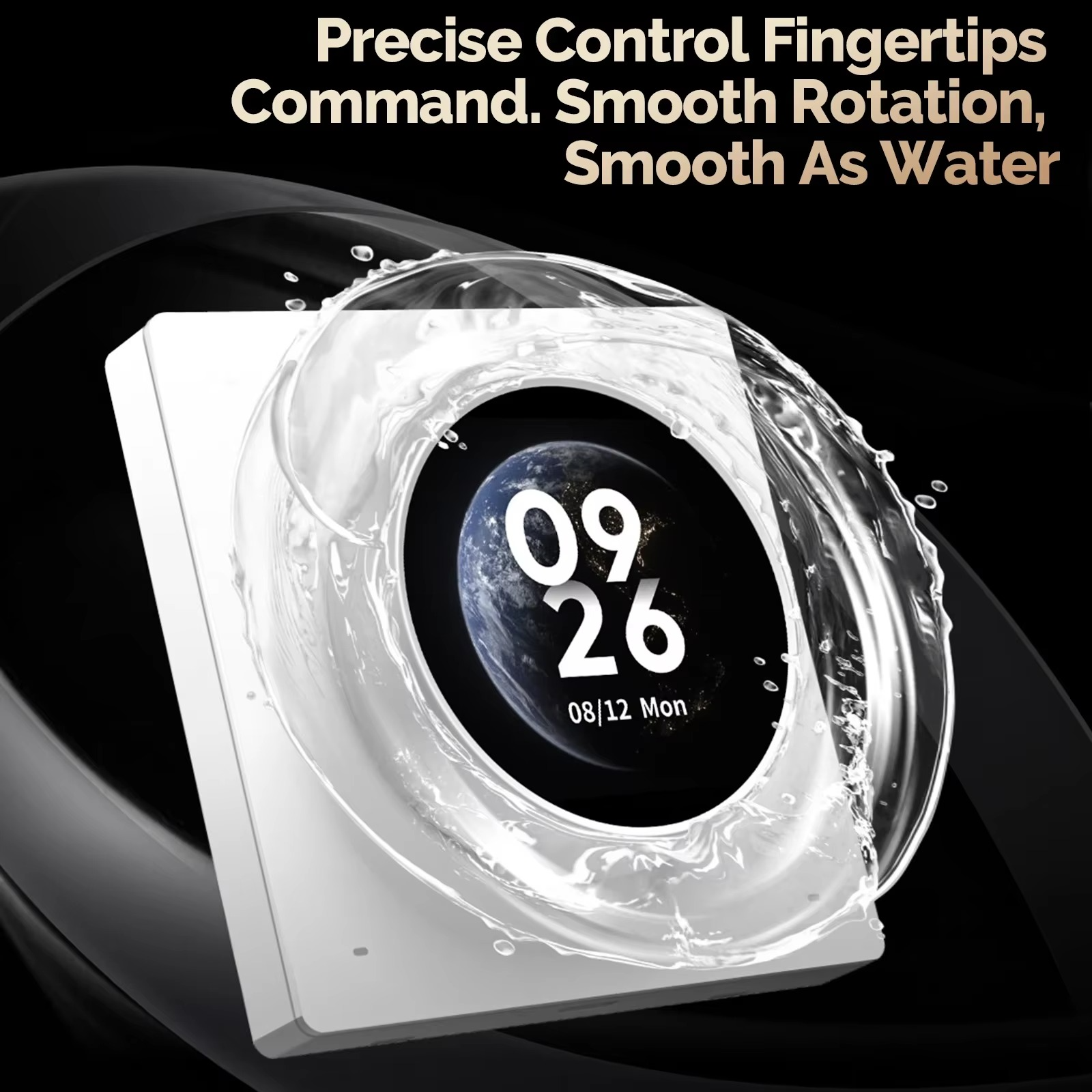 MOES Tuya WiFi Smart Knob Central Control Screen Touch Rotate 3 Relays 4 Buttons Programmable Scene Switch​