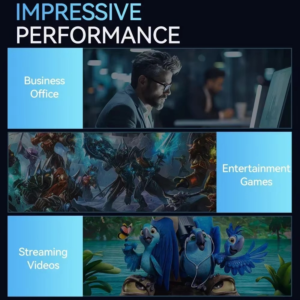 2025 Windows 11 Intel Core i9 8950HK Desktop PC i3 6100 Pocket Computer 16GB RAM 1TB 2TB SSD M.2 minipc 60Hz 1000M Ethernet