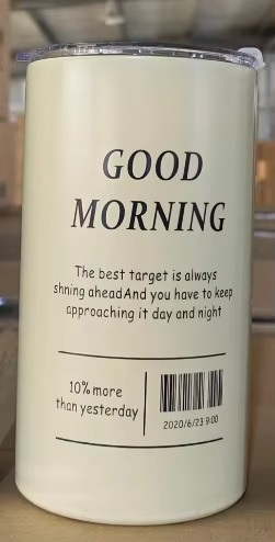 Thermos Cup Portable 304 Stainless Steel Coffee Mug Thermal Leak-proof Water Bottle with Straw Insulated Bottle Drinkware