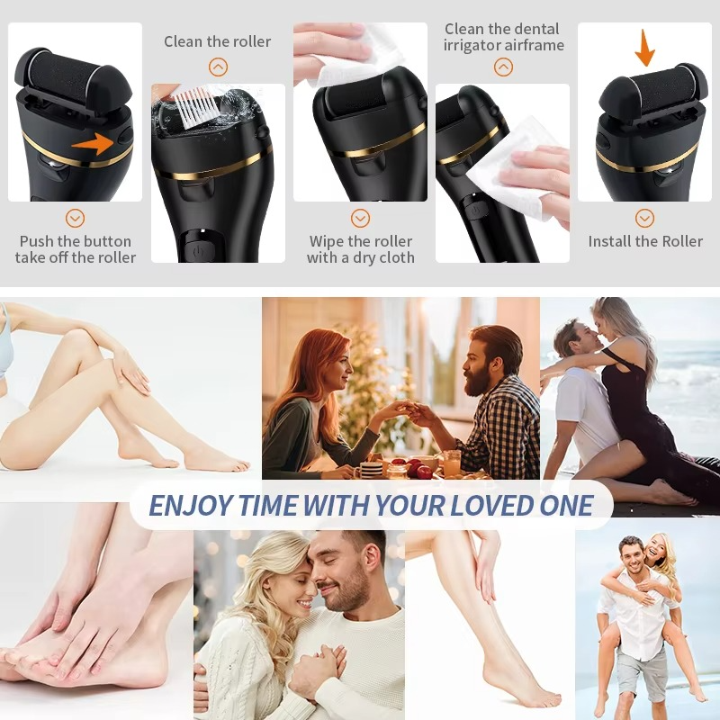 Rechargeable Electric Foot Grinder - USB Powered Callus Remover with Adjustable Speeds, for Men & Women's Pedicure and Self-Care