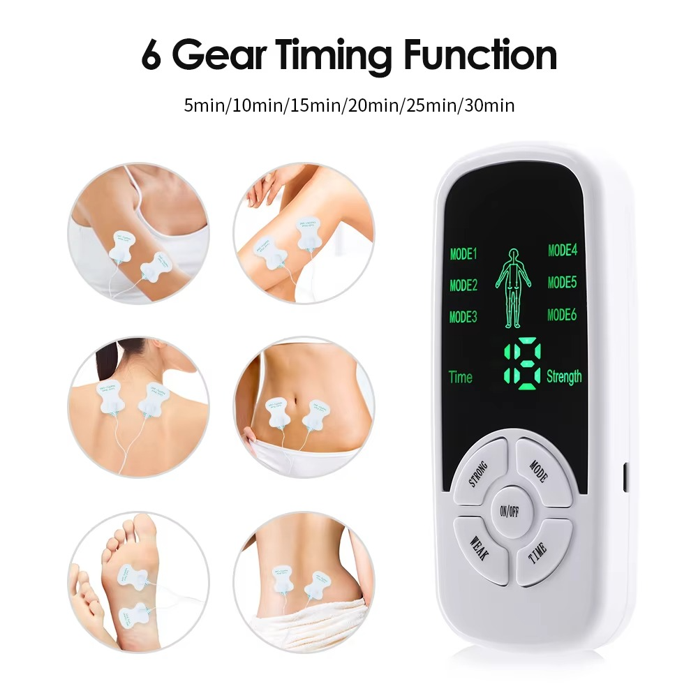 HOMEFISH Muscle Therapy Stimulator 6 Modes Tens Unit Machine Meridian Physiotherapy Pulse Abdominal Prostate Body Massager