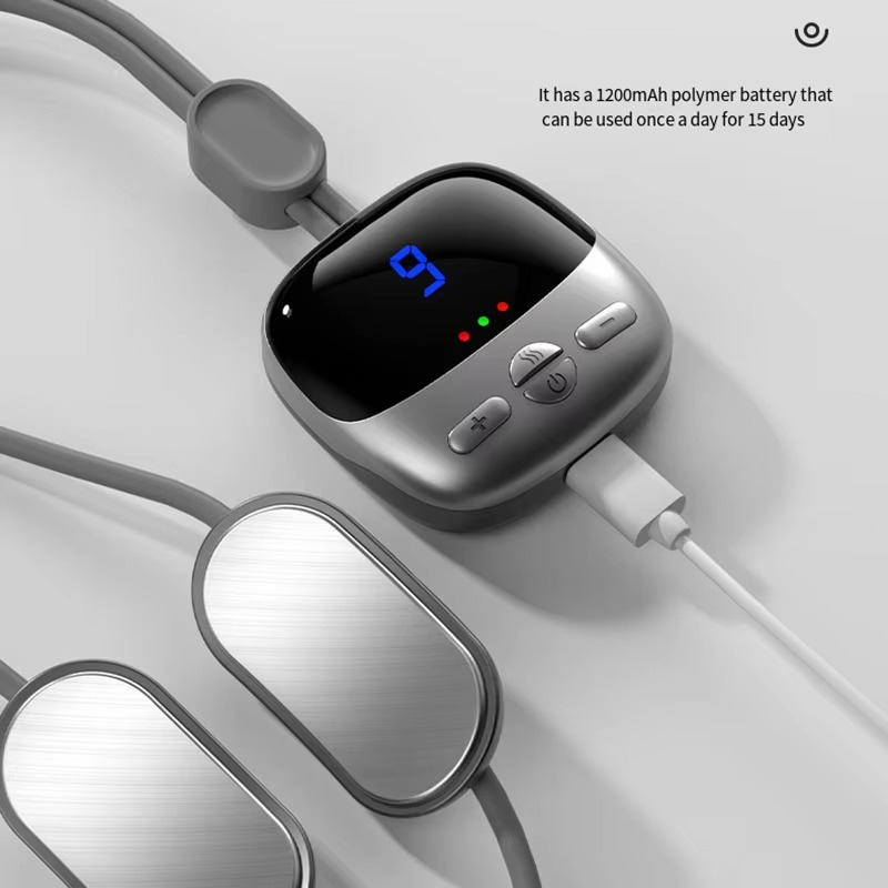 Intelligent Low-Frequency Ems Neck Massager A Microcurrent Pulse Kneading Tool for Relieving Relaxing the Neck Shoulders Spine