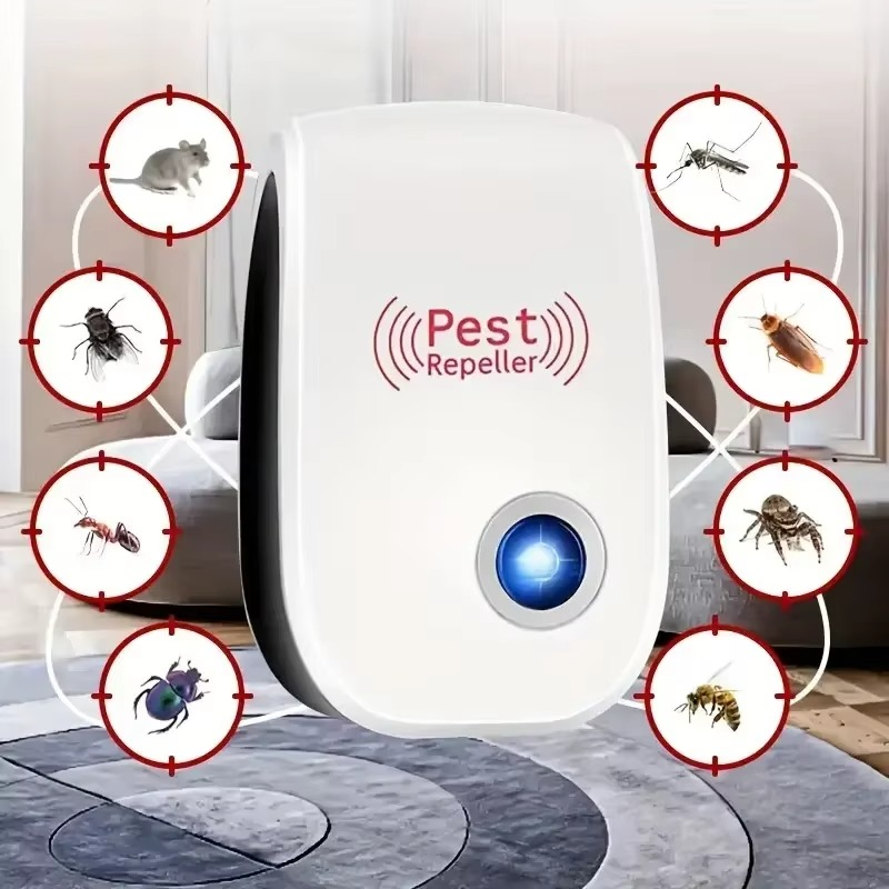 Ultrasonic Pest Repellent Plug-In - Effective Indoor Insect Control For Mosquitoes, Mice, Spiders, Ants, Cockroaches - Child-Saf