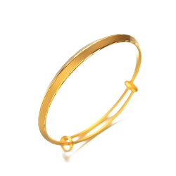 Gold 9999 women's bracelet boutique car flower fashionable light sand triangle push and pull bracelet 24K real gold bracelet