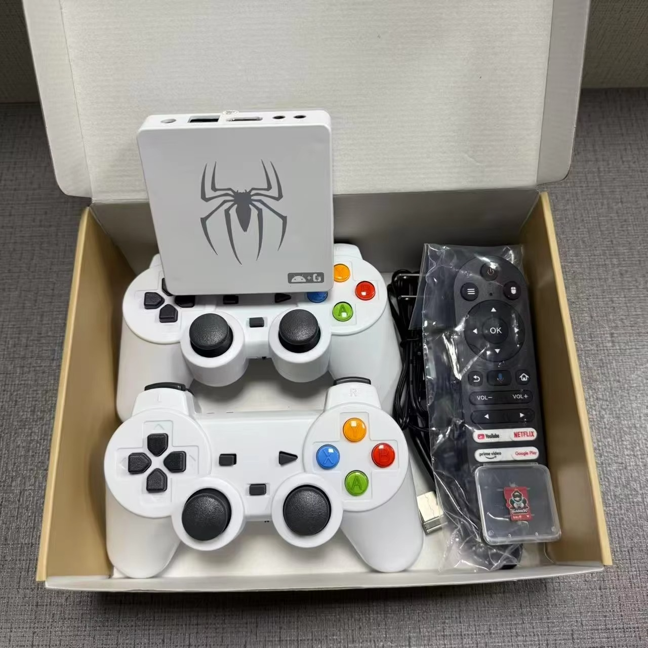 New Dual System TV Game BOX G7 8K 3D Arcade Games Player 36000+ Games 64g Retro Classic Game Consol 2.4G Wireless Controller