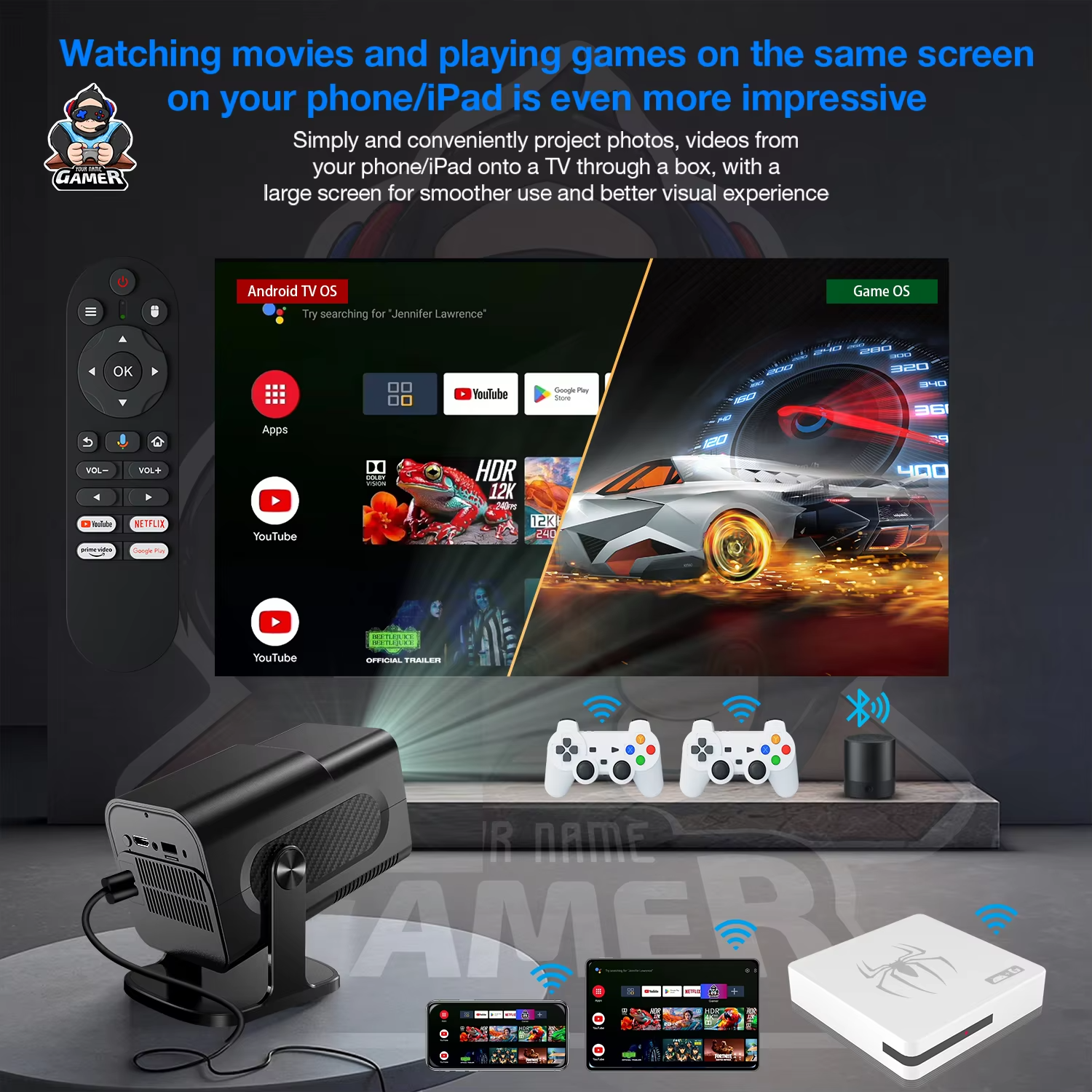 New Dual System TV Game BOX G7 8K 3D Arcade Games Player 36000+ Games 64g Retro Classic Game Consol 2.4G Wireless Controller