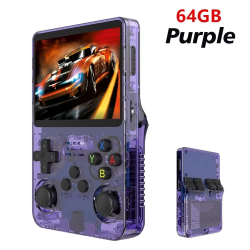 R36S Retro Handheld Video Game Console 3.5 Inch IPS Screen 128GB Portable Pocket Player with Linux System Games Boy Gift