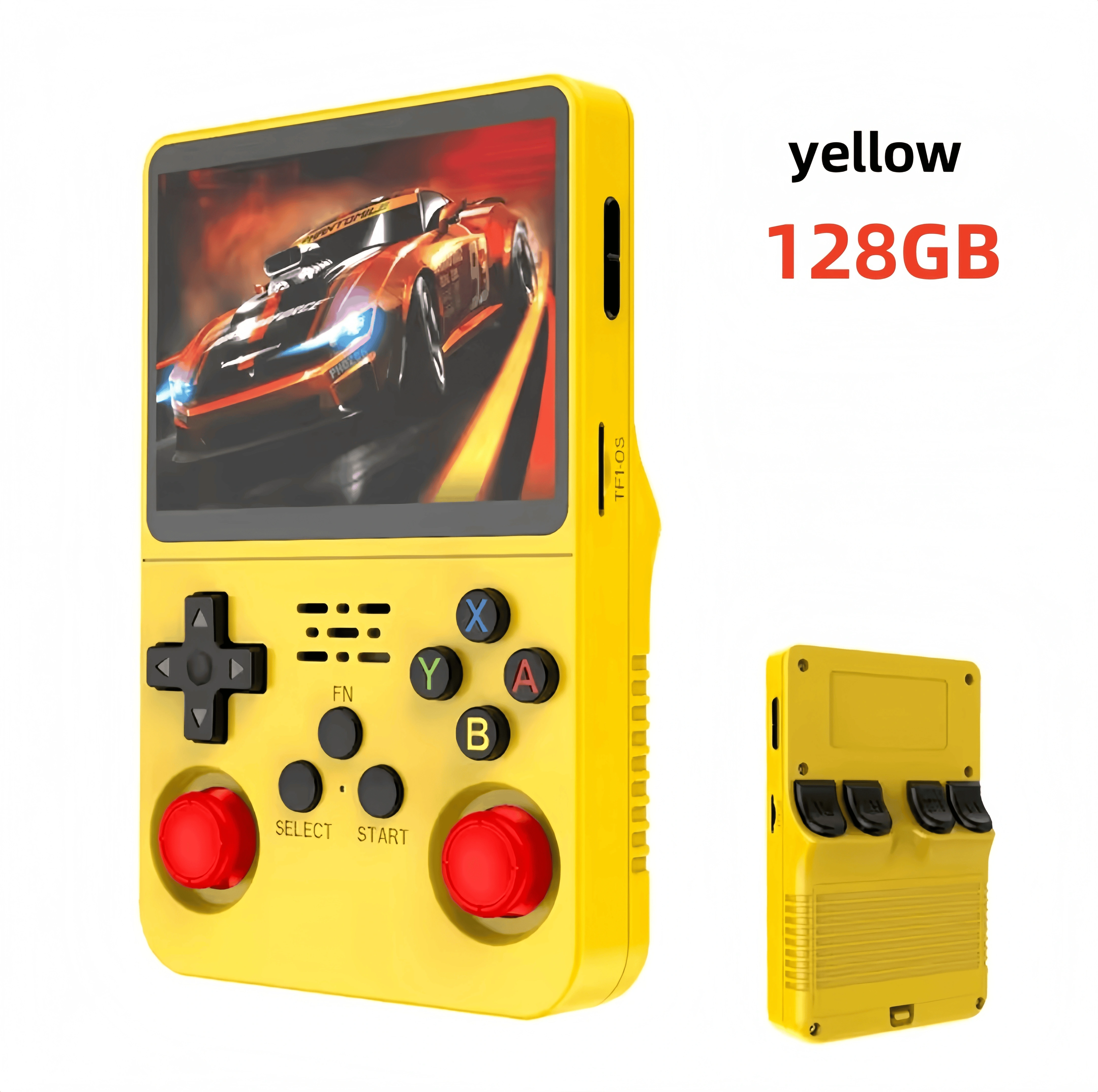 R36S Retro Handheld Video Game Console 3.5 Inch IPS Screen 128GB Portable Pocket Player with Linux System Games Boy Gift