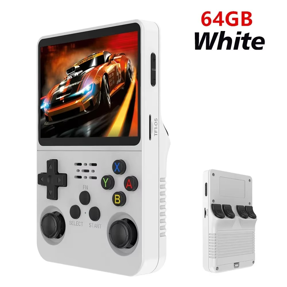 R36S Retro Handheld Video Game Console 3.5 Inch IPS Screen 128GB Portable Pocket Player with Linux System Games Boy Gift