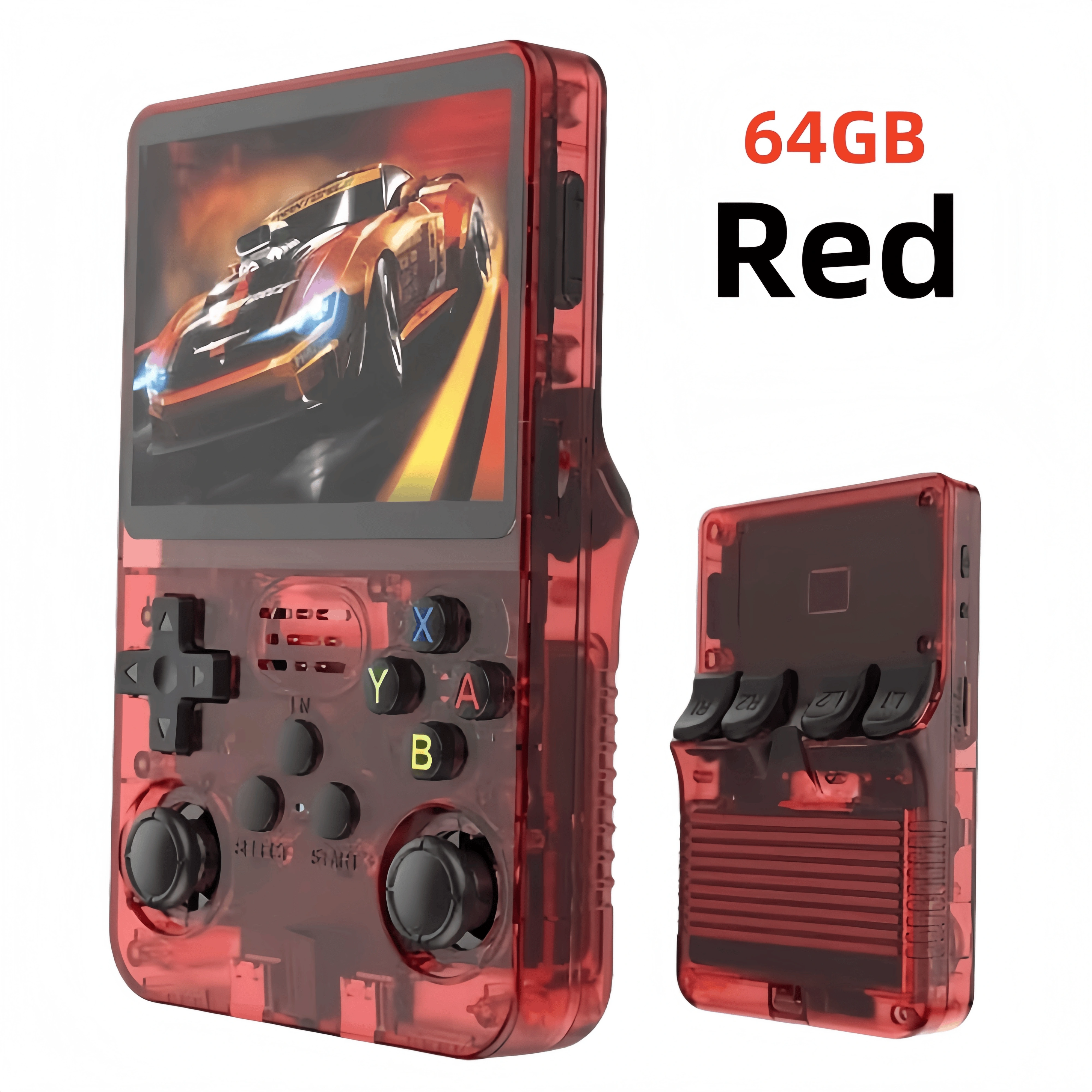 R36S Retro Handheld Video Game Console 3.5 Inch IPS Screen 128GB Portable Pocket Player with Linux System Games Boy Gift
