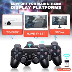 GD10 Game Stick 256G 4K HD Video Game Console Double Wireless 2.4G Controller Retro Console 58000 Games For PSP Christmas Gift