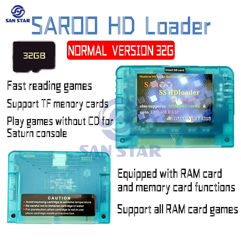 SEGA Saturn SAROO 0.7 Firmware SS Arcade Console HDLoader Fast Reading Game Reader TF/SD Card Direct Reading Without CD NEO GEO