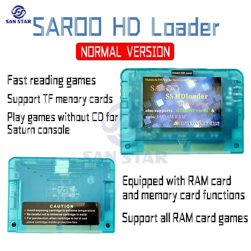 SEGA Saturn SAROO 0.7 Firmware SS Arcade Console HDLoader Fast Reading Game Reader TF/SD Card Direct Reading Without CD NEO GEO