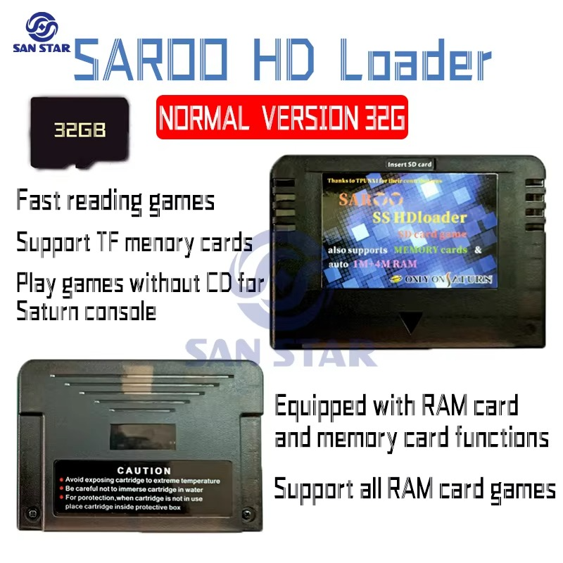 SEGA Saturn SAROO 0.7 Firmware SS Arcade Console HDLoader Fast Reading Game Reader TF/SD Card Direct Reading Without CD NEO GEO