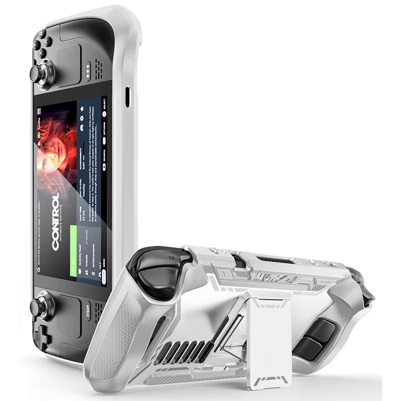 For Steam Deck OLED (2023) /For Steam Deck (2022) Case with Kickstand MUMBA Blade TPU Grip Shock Protective Cover Accessories