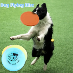 Silicone Flying Saucer Funny Pets Dog Cat Toy Dog Game Flying Discs Resistant Chew Puppy Training Interactive Pet Supplies