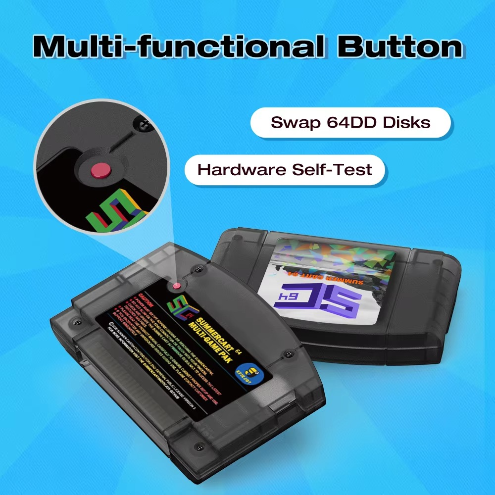 SummerCart64 Open Source N64 Game Card For Nintendo 64 Game Console With Simulator Function Compatibility 5400+ games