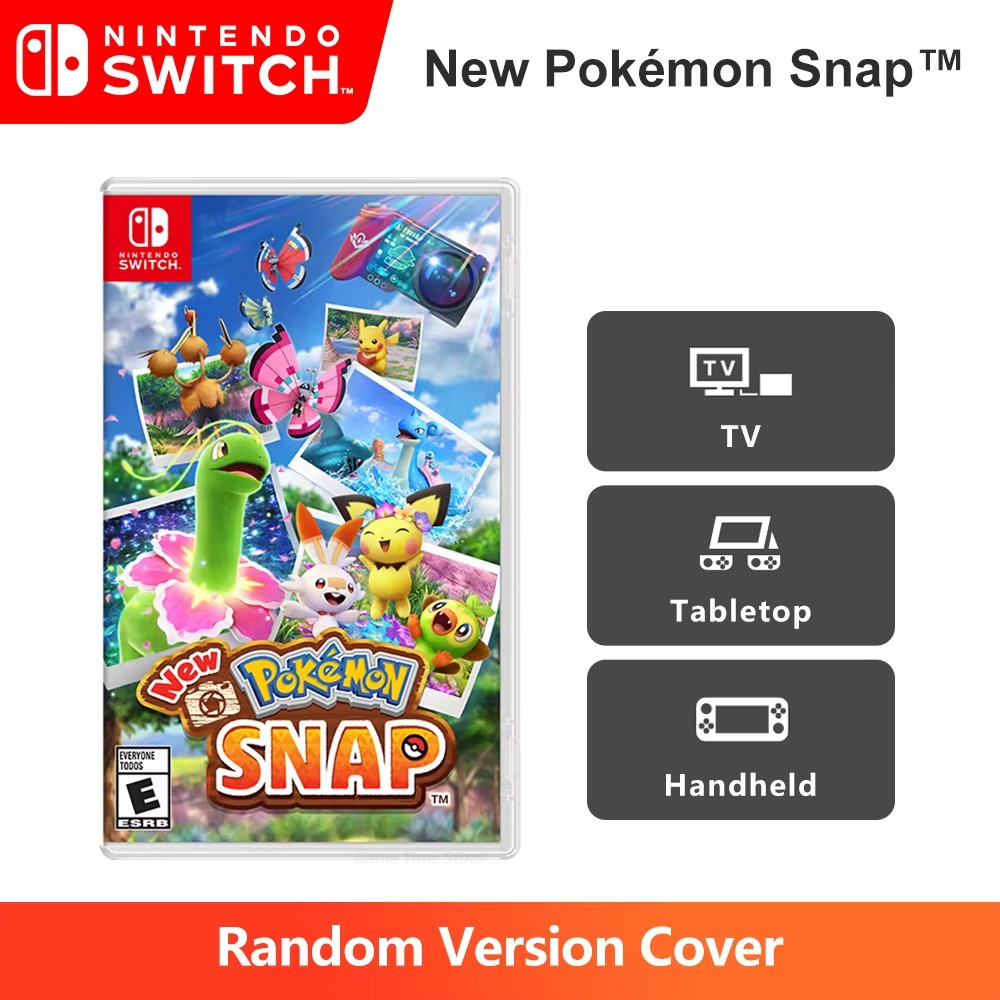 New Pokemon Snap Nintendo Switch Game Deals Original Physical Game Card Simulator Game Genre for Switch OLED Lite Console