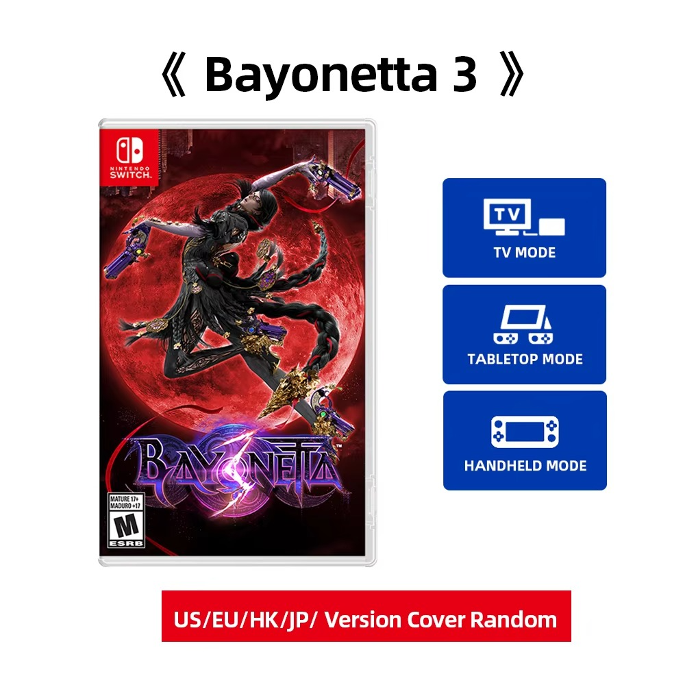 Bayonetta 3 - Nintendo Swtich Game Deals Games Cartridge Physical Card Support TV Tabletop Handheld Mode