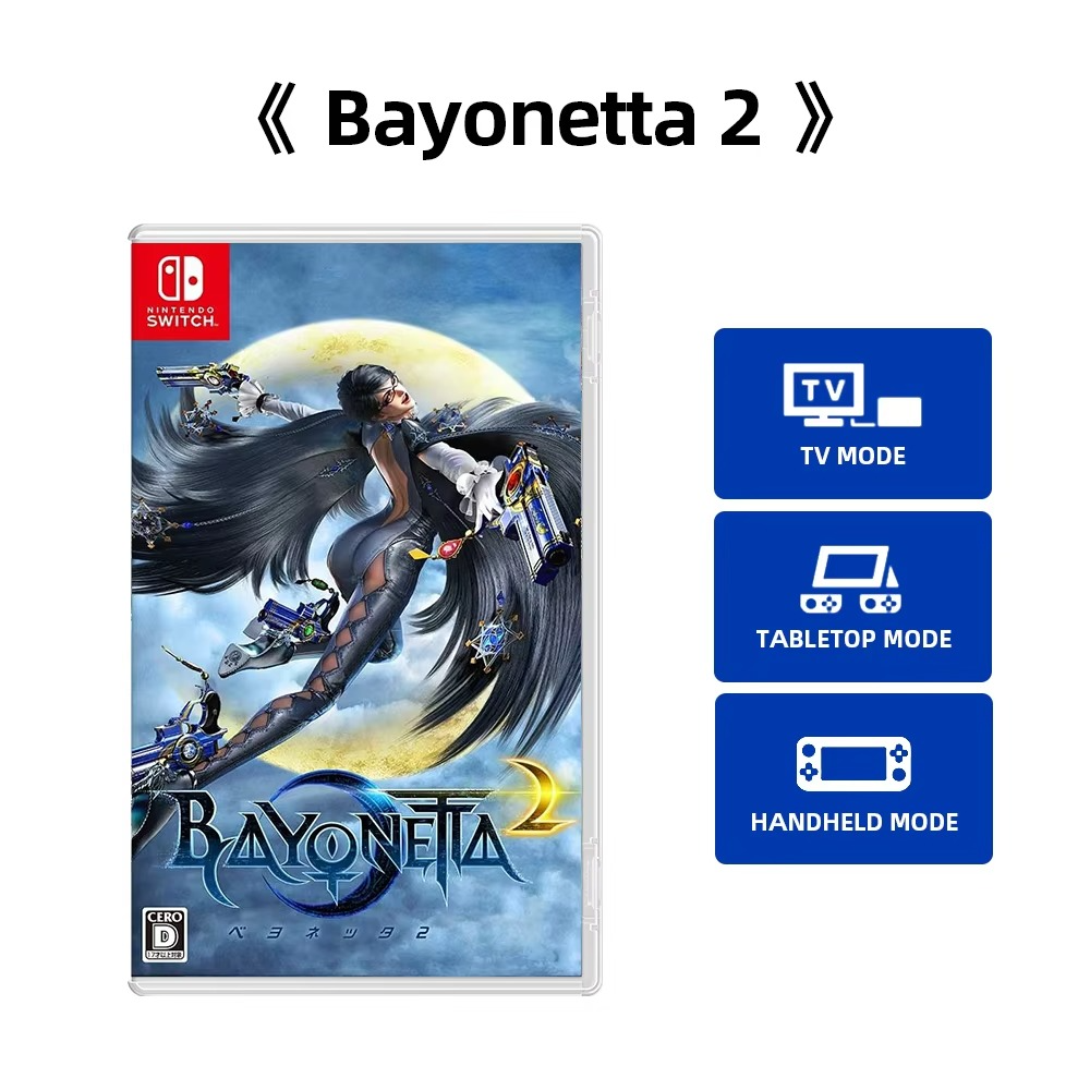 Nintendo Switch Game Deals - Bayonetta 2 - Stander Edition - for Switch OLED Lite Games Physical Cartridge