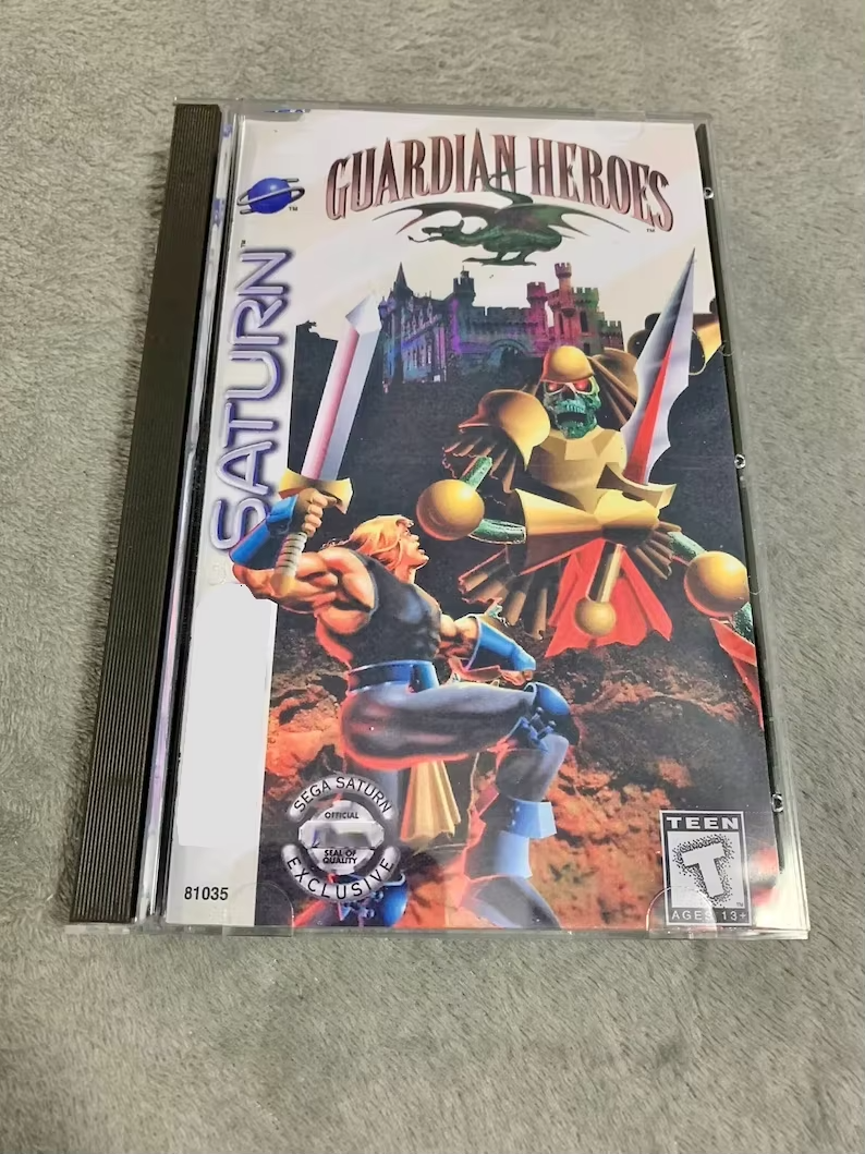 Saturn Copy Disc Game Guardian Heroes Unlock SS Console Game Optical Drive Retro Video Direct Reading Game