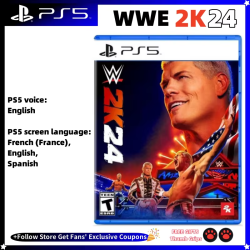 Sony Playstatio5 PS5 Genuine New Game CD WWE 2K24 PS5 SONY Playstatio5 Game Deals Card WWE 2K24