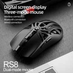 SMAILWOLF RS8 1000Hz Bluetooth mouse, 10000dpi, three-mode connection, lightweight macro gaming mouse notebook computer