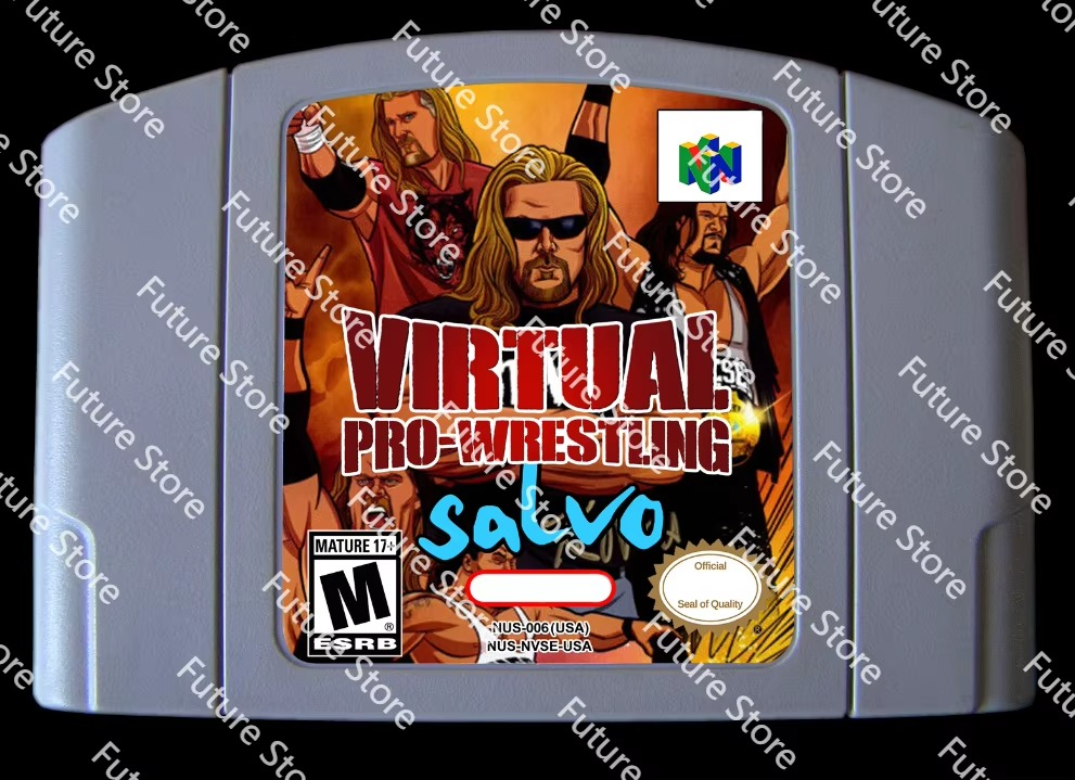 64 Bit Games ** Virtual Pro Wrestling Salvo ( English USA Version!! )