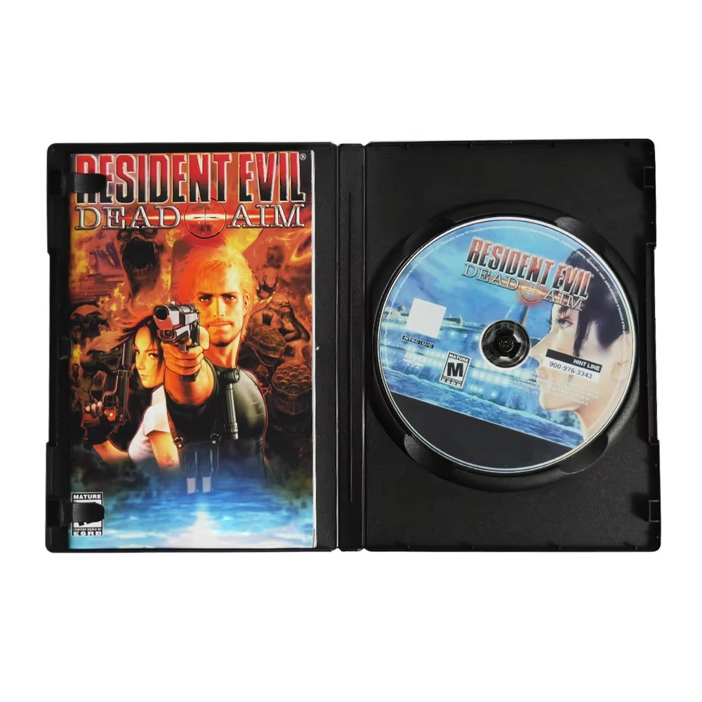 PS2 Resident Evil Series With Manual Copy Game Disc Unlock Console Station2 Retro Optical Driver Direct Reading Video Game Parts