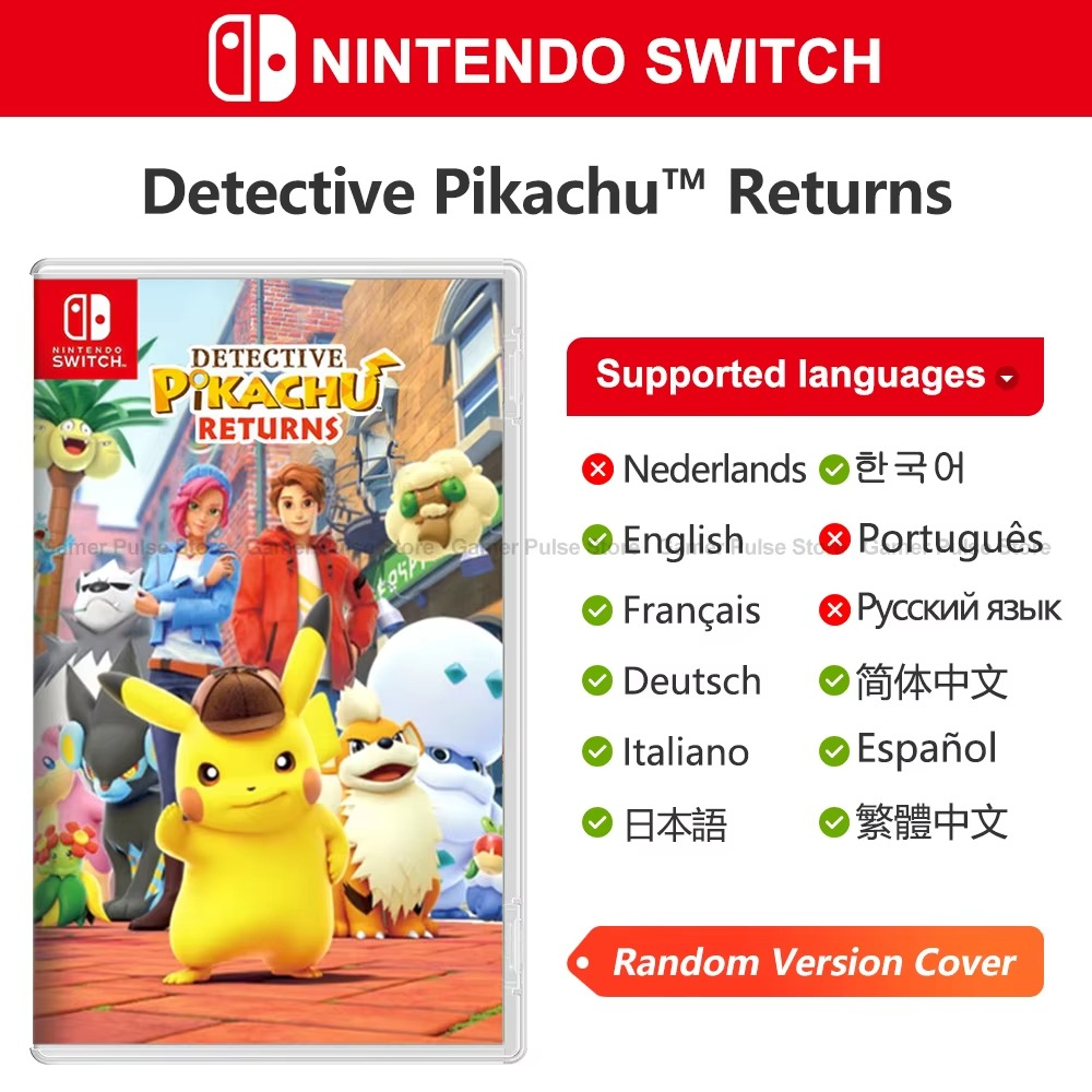 Detective Pikachu Returns Nintendo Switch Game Deals 100% Original Physical Game Card Single Player Adventure Genre for Switch