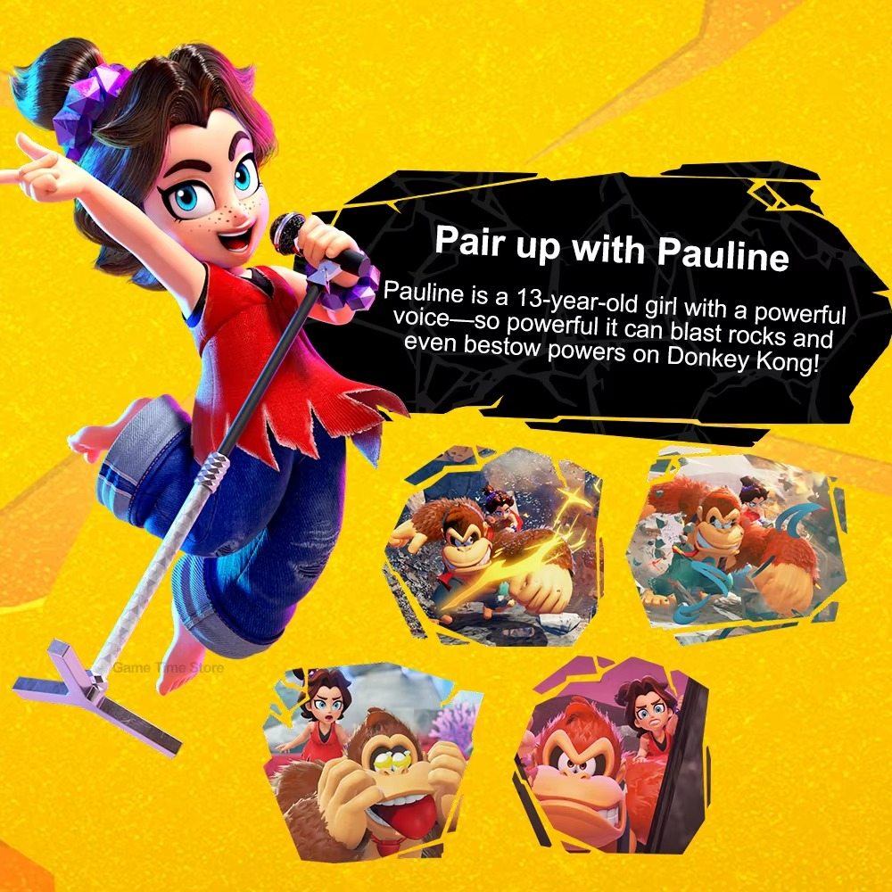 Nintendo Switch 2 Donkey Kong Bananza Juegos Games Deals 100% New Original Physical Game Card Support 1-2 Players for Switch 2