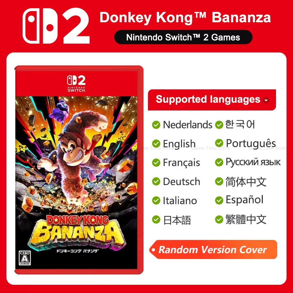 Nintendo Switch 2 Donkey Kong Bananza Juegos Games Deals 100% New Original Physical Game Card Support 1-2 Players for Switch 2