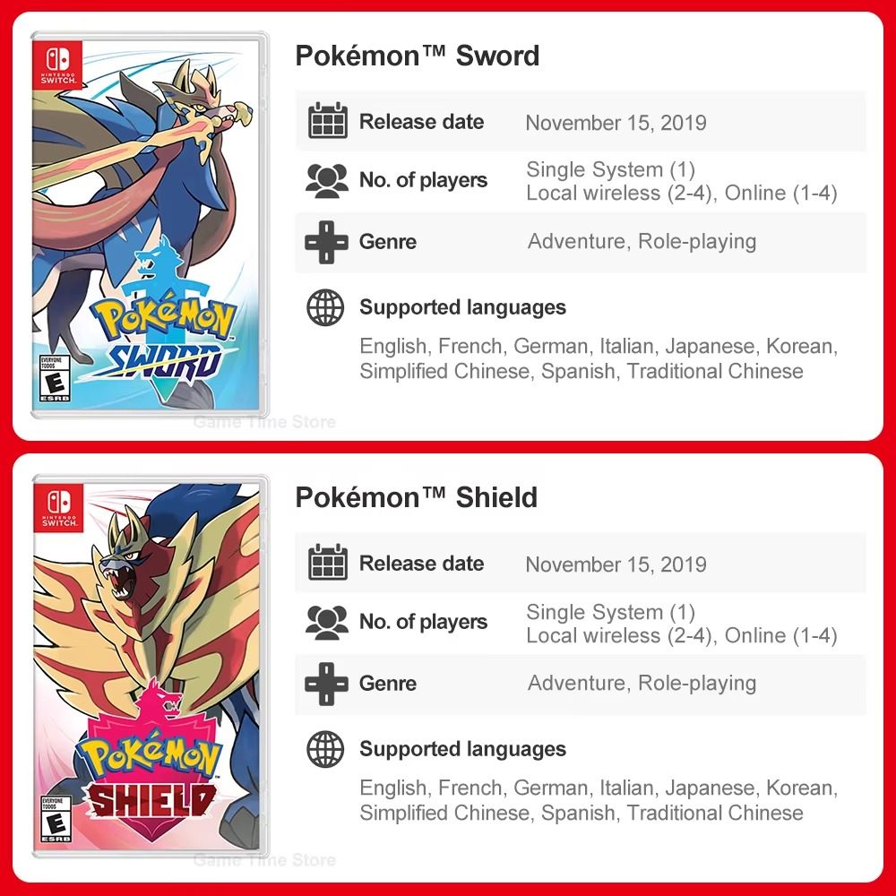 Pokémon Nintendo Switch Game Pokemon Pearl Diamond Sword Shield Pokémon Arceus Scarlet Violet Pikachu Lets Go Physical Game Card