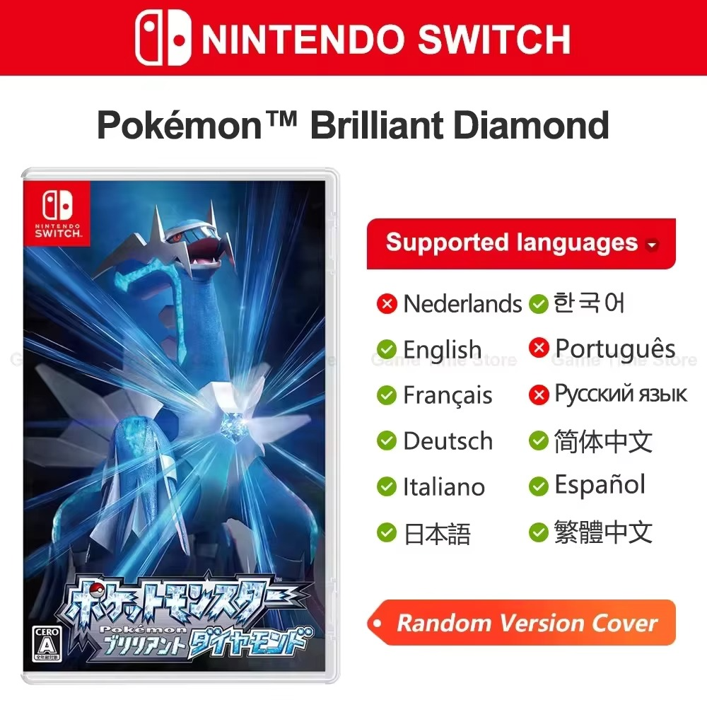 Pokémon Nintendo Switch Game Pokemon Pearl Diamond Sword Shield Pokémon Arceus Scarlet Violet Pikachu Lets Go Physical Game Card